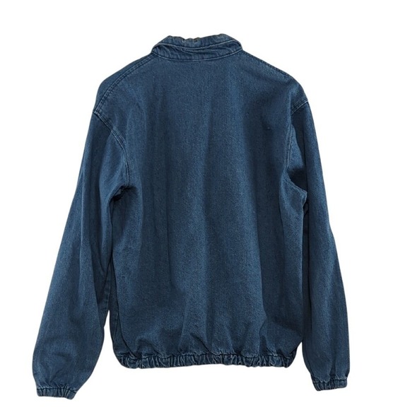 Vintage Chalk Line Denim Jean Jacket Embroidered University of Michigan Large - Picture 12 of 15